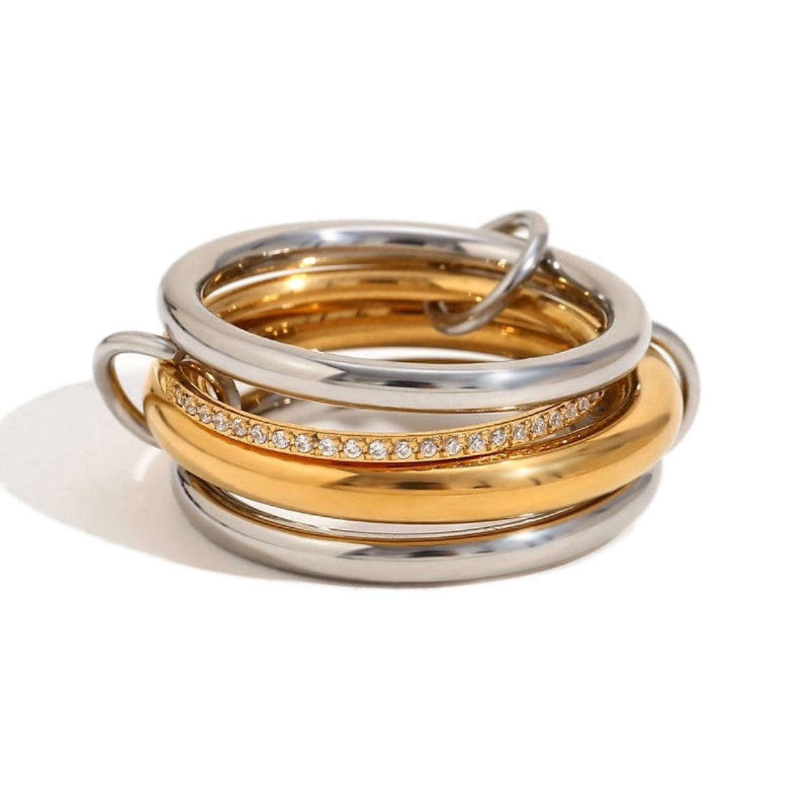 Alex Two Tone Layered Ring