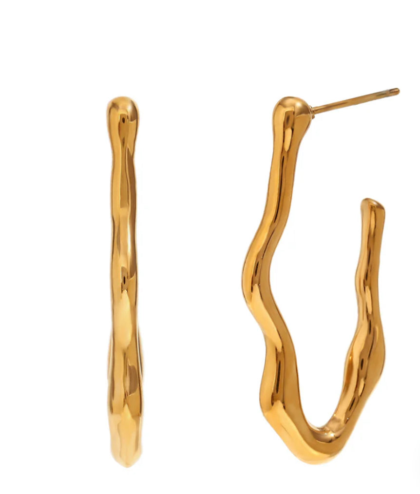 Wavy Abstract Earring