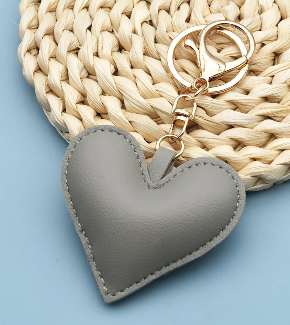 Heart keychain Bag pendant