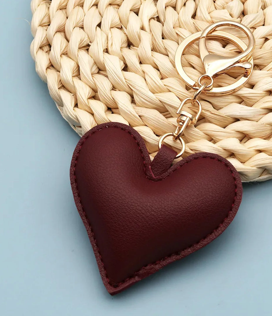 Heart keychain Bag pendant