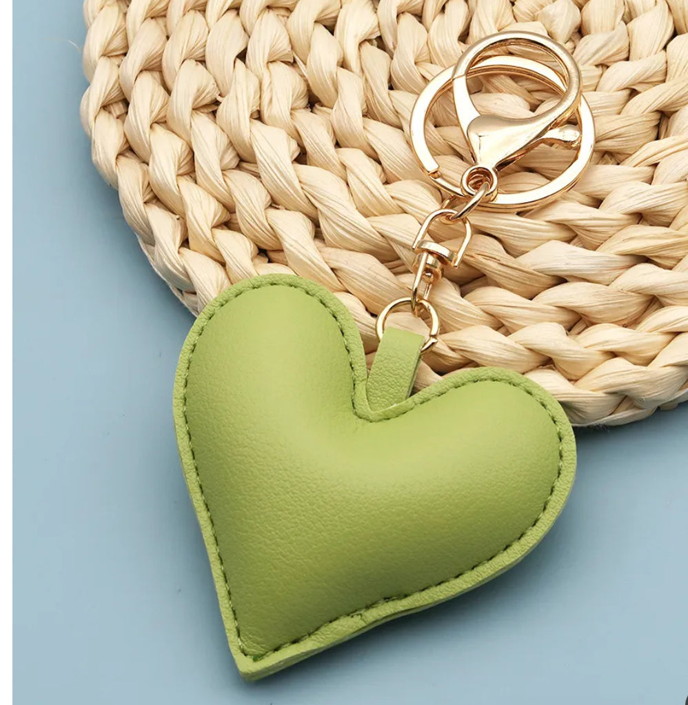 Heart keychain Bag pendant