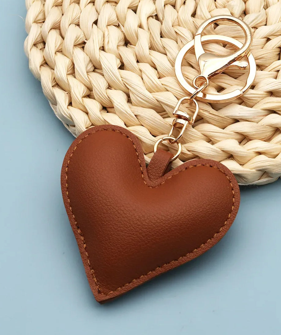 Heart keychain Bag pendant