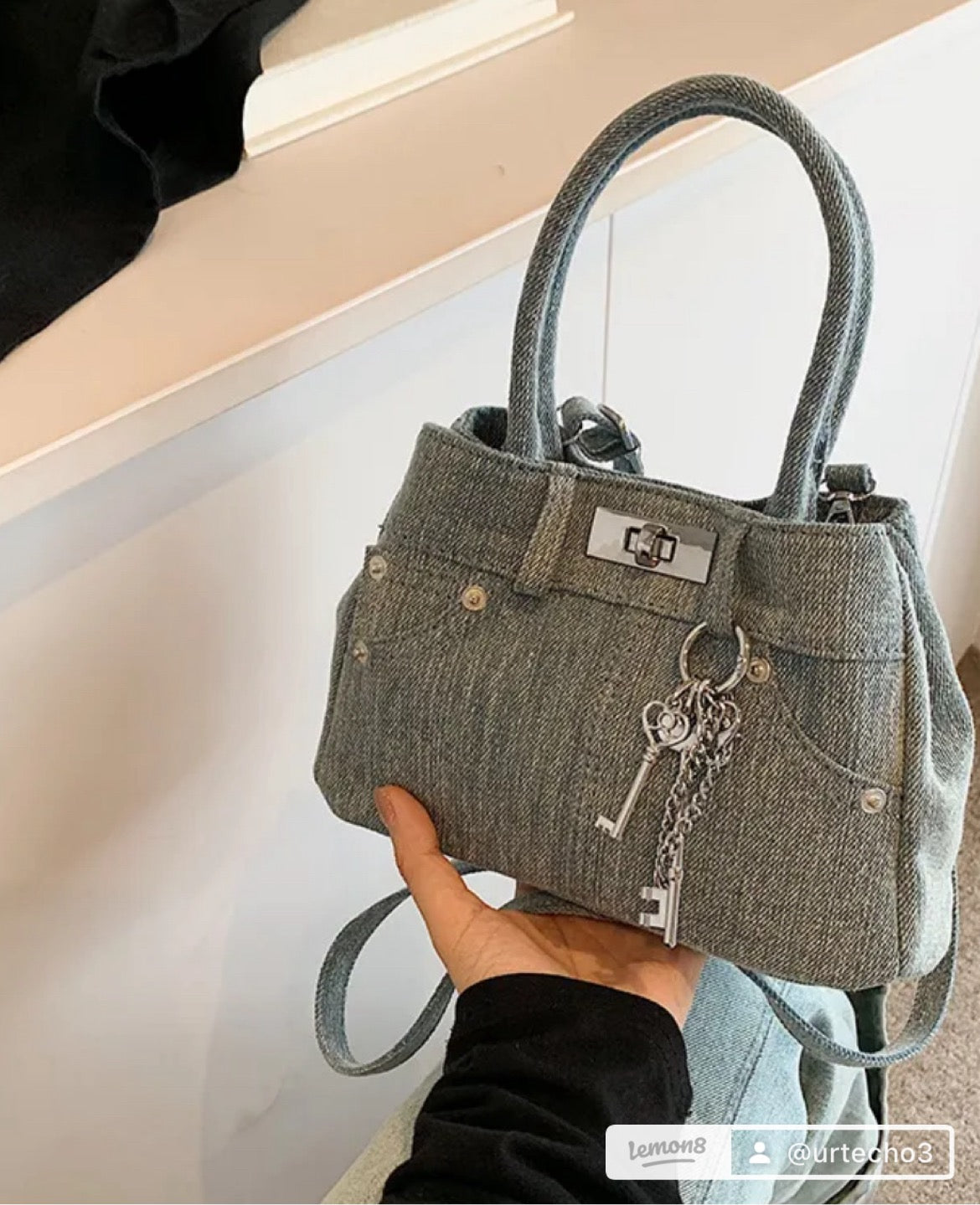 Denim Jean Retro shoulder bag