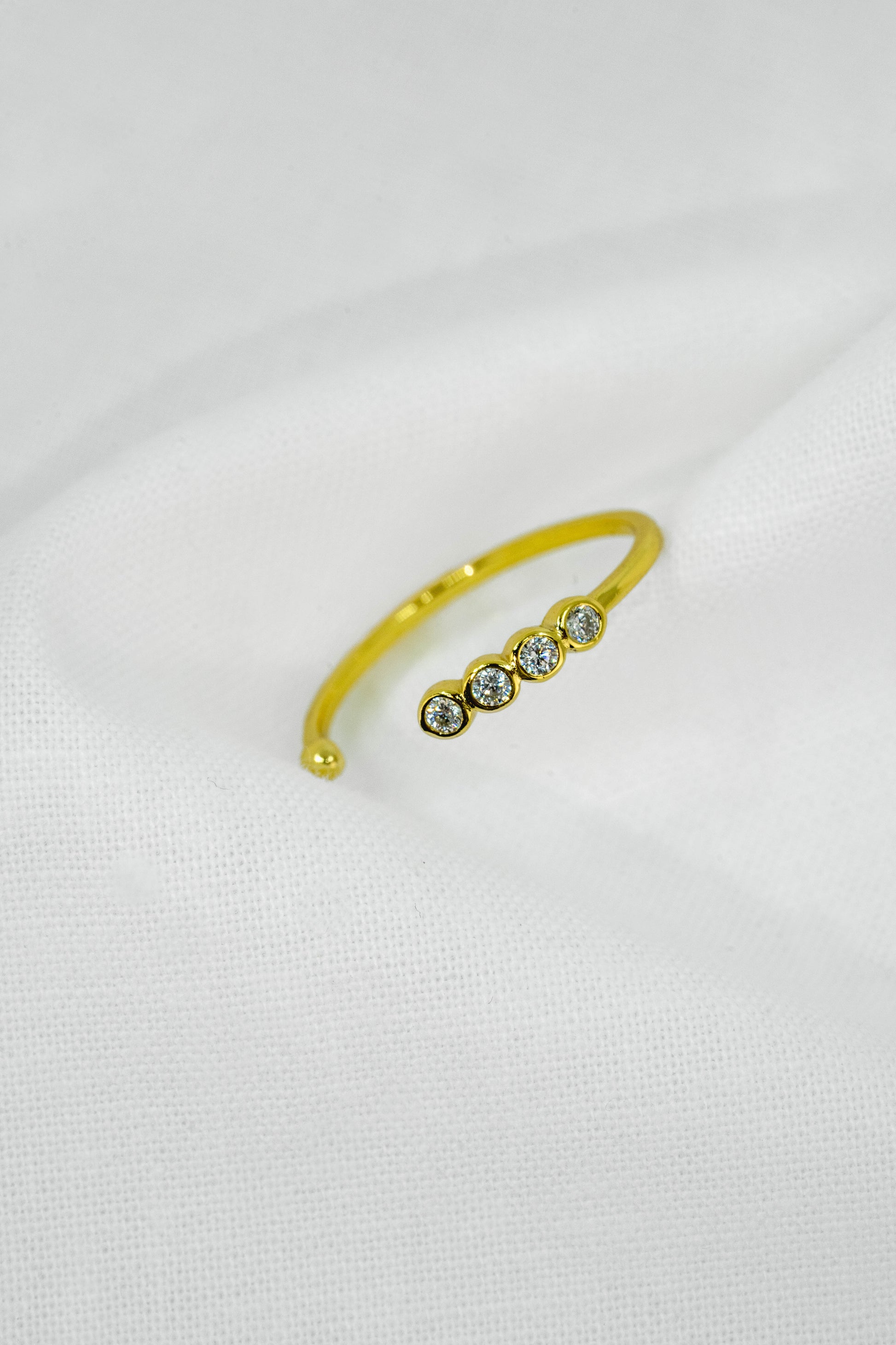 open crystal ring
