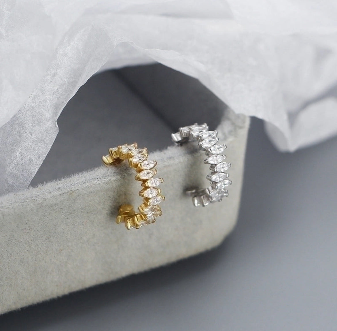 Pompom Single Ear Cuff