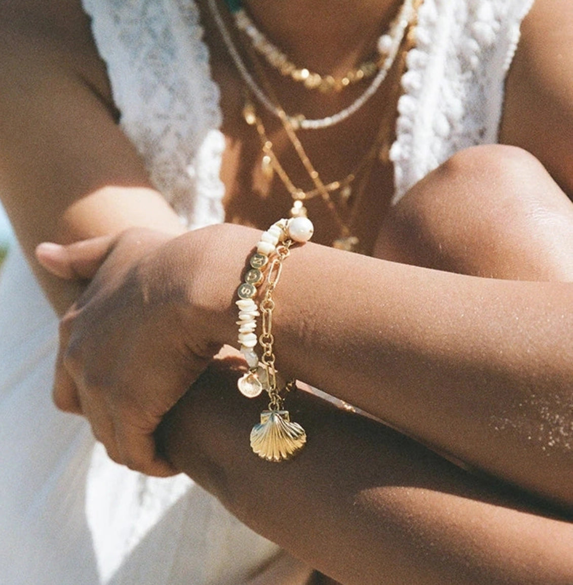 Fresh Pearl Shell Bracelet