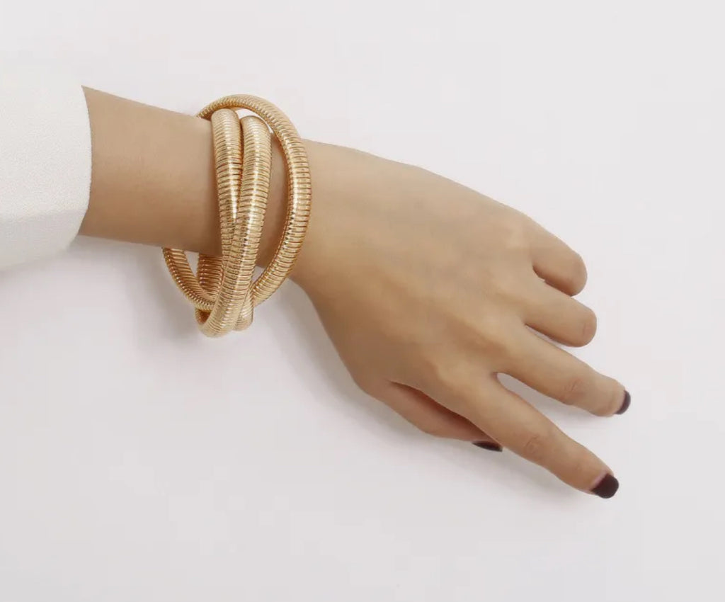 Cross Stacked Bracelet