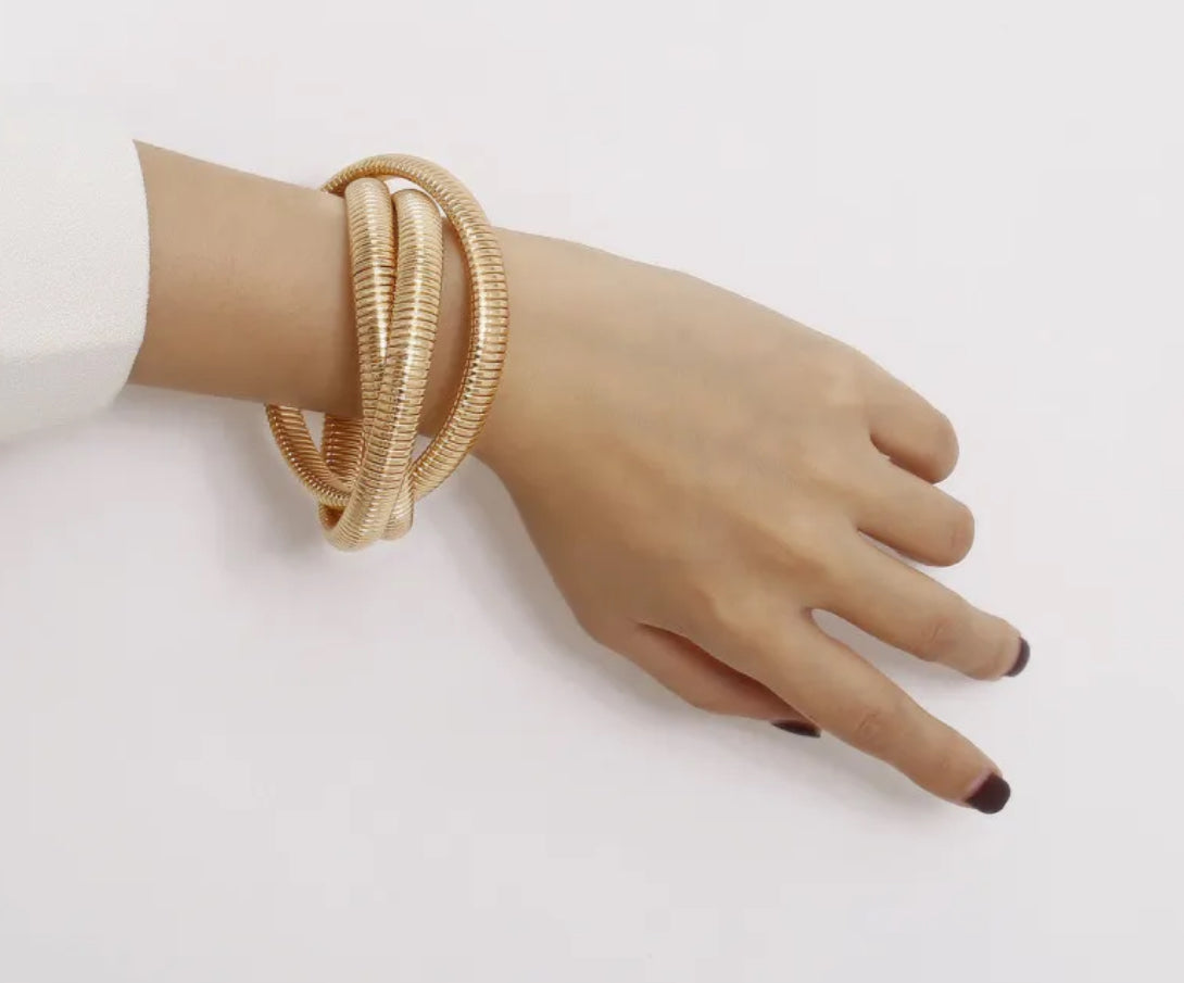 Cross Stacked Bracelet