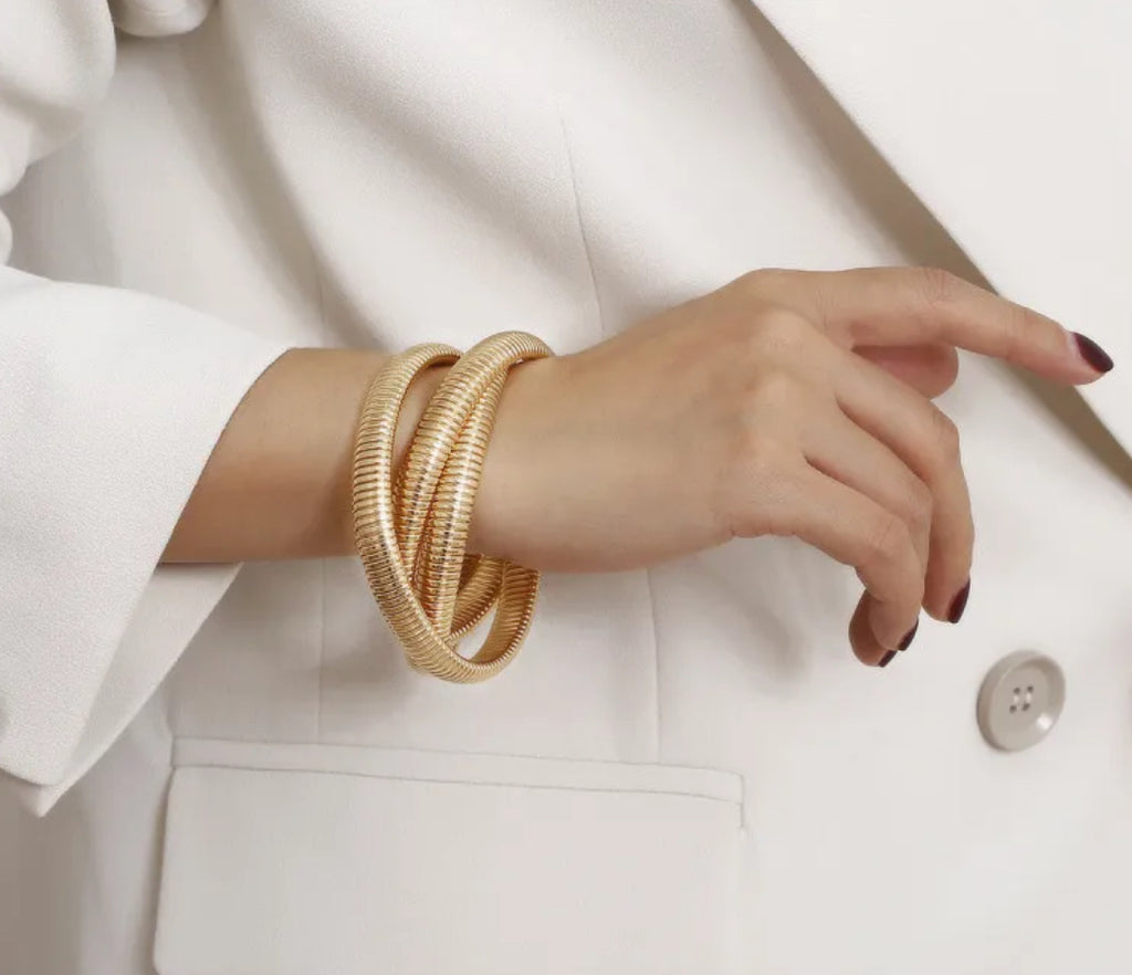 Cross Stacked Bracelet