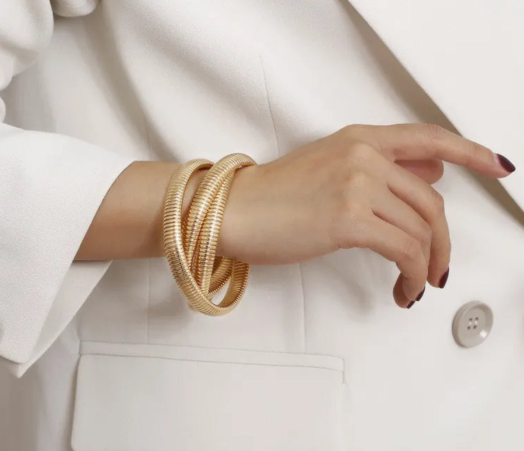 Cross Stacked Bracelet